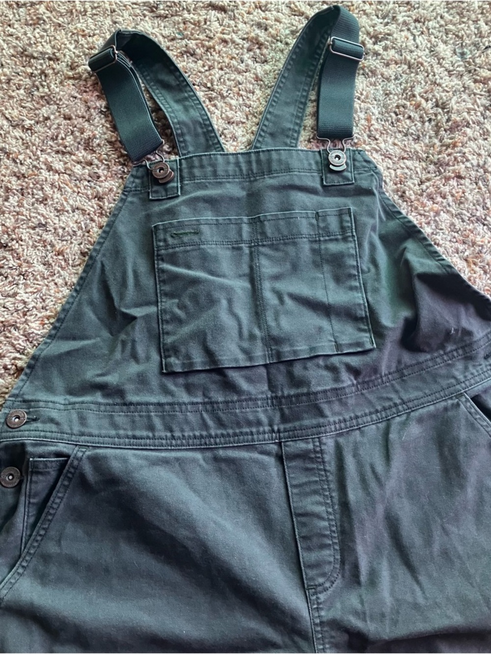REI Co-op Women's overalls bibs charcoal grey Sz 16 Adventure Workwear Garden